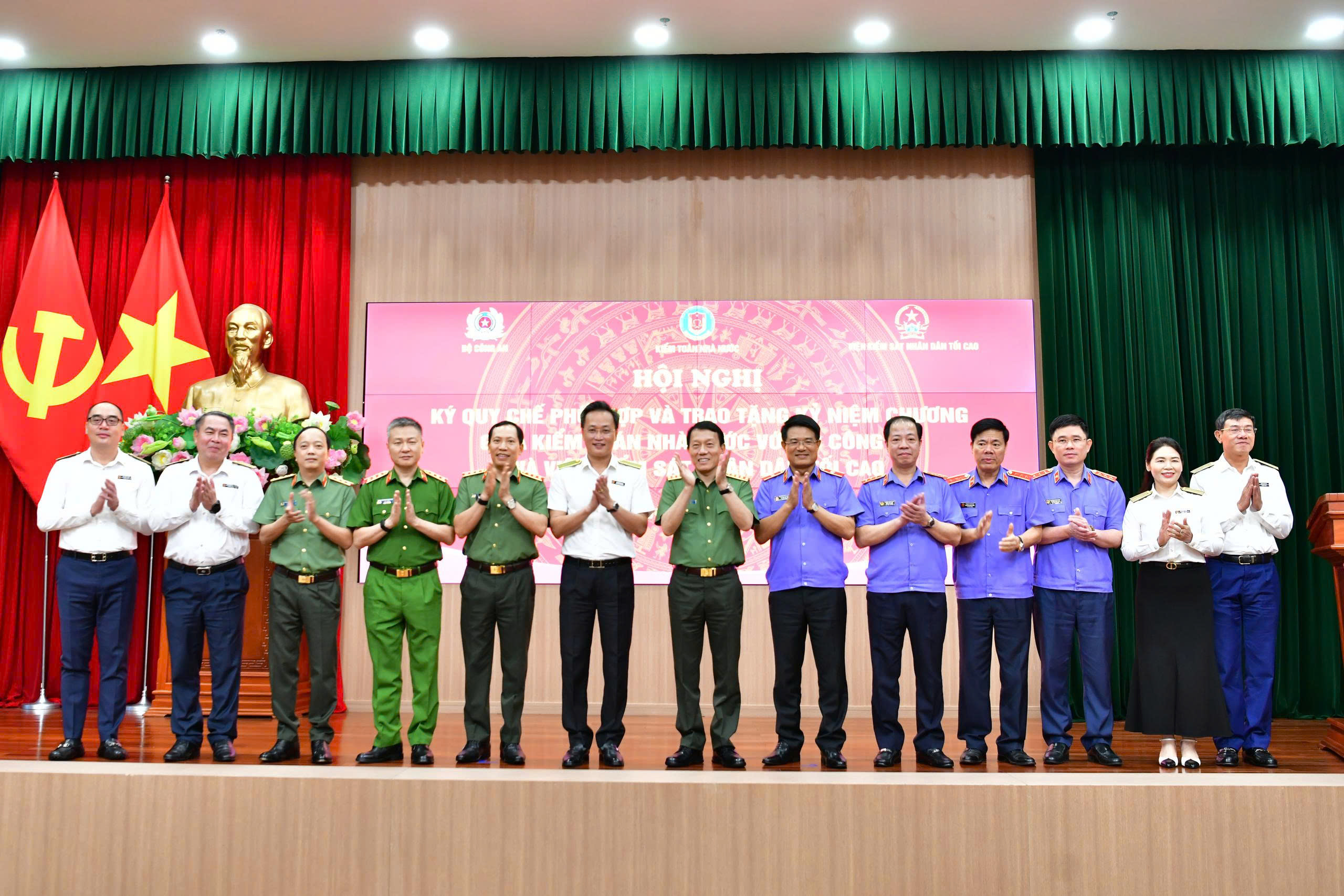 Hội nghị ký quy chế phối hợp giữa Kiểm toán nhà nước, Bộ Công an và Viện Kiểm sát nhân dân tối cao